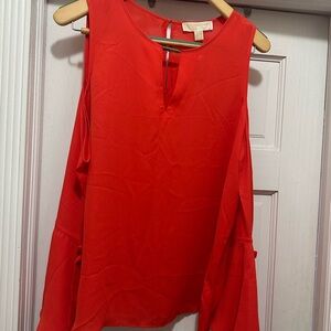 Michael Kors Vibrant Red Blouse XL